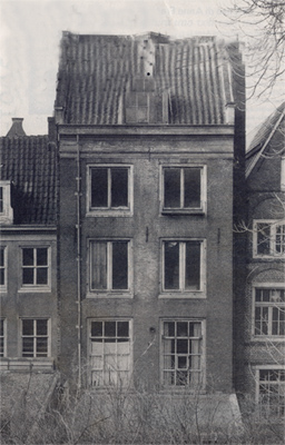 Casa di Anna Frank Amsterdam nel passato, qui per ingrandire, link qui per dimensioni reali