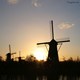 Tramonto a Kinderdijk