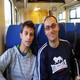 lui e lui in treno
